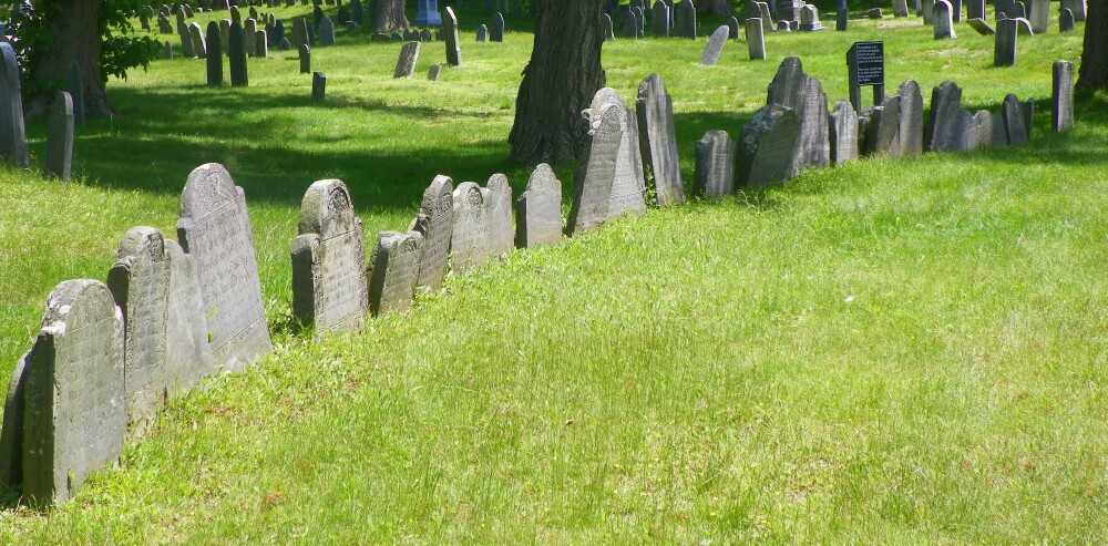 Forty-one Puritan Gravestones