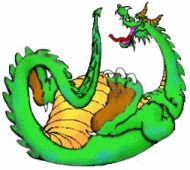 dragon laughing hysterically!