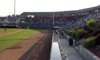 The grandstand from left field