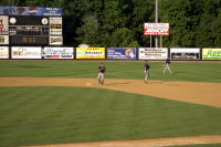 Mahoning Valley players warm up