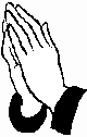 Graphic of praying hands