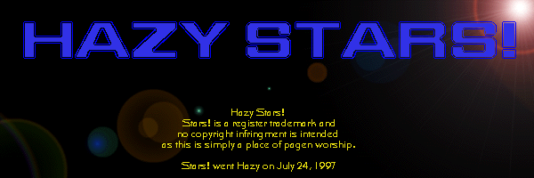Hazy Stars!