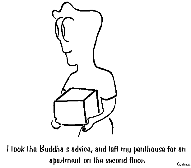 At the penthouse, he met lots of birds - but they were the kind with wings.