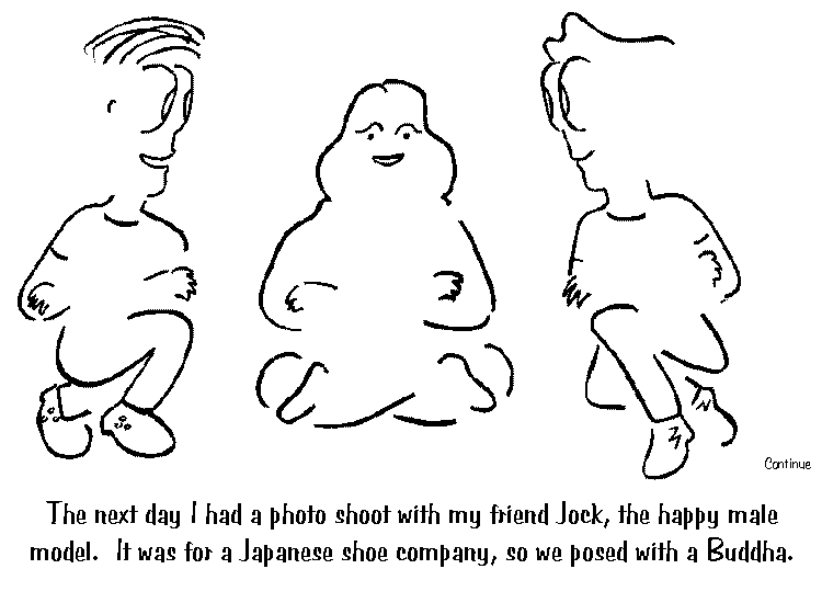 Joel is a terribly successful model, and he's big in Japan.